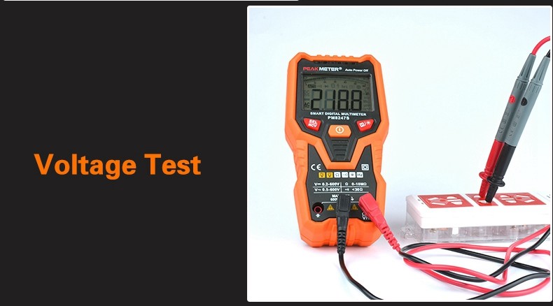 Automatic Auto Range Digital Multimeter Data Hold Electric Current Tester