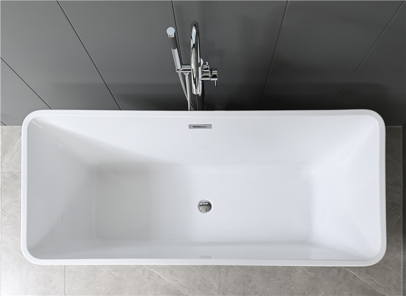 Custom Modern White Acrylic Free Standing Bathtubs For Hotel Home Bathroom