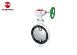 Against Condensation Butterfly Fire Fighting Valves Cast / Ductile Iron Material