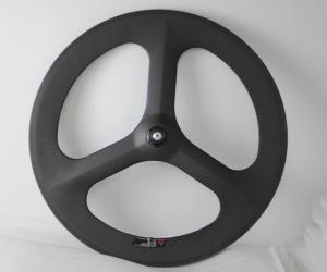 Quality Hot sale 700c Chinese tri-spokes /3-spoke carbon clincher wheel for road bicycl&amp;track bike wholesale