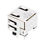 Amphenol RJHSE-5387-02 Compatible LINK-PP LPJE101A80NL Tab Up Red/Green LED 1X1