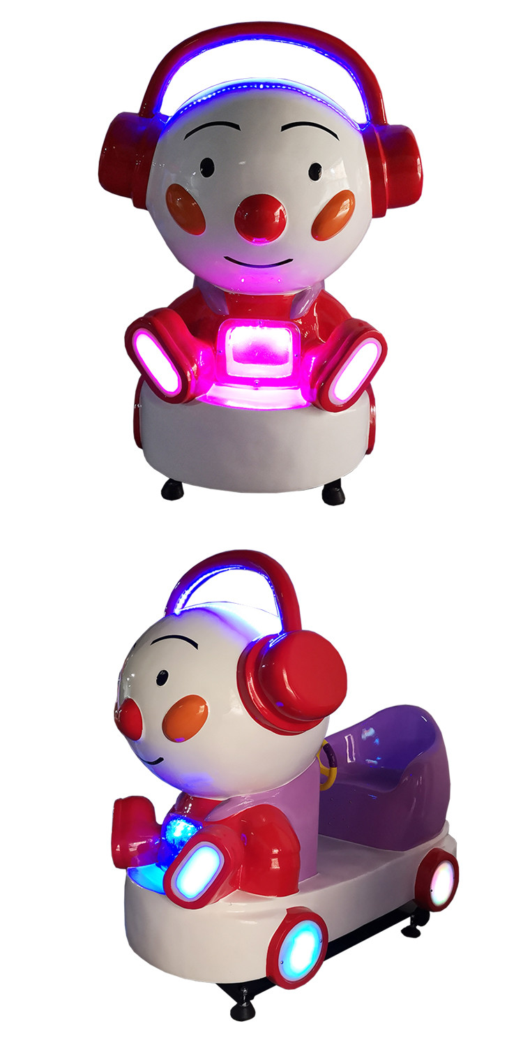 1 Player Kiddie Ride Fiberglass Material With Superhero Theme