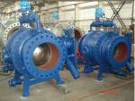 DN300 - 2600 mm Hydraulic Counter weight spherical Valve / Flanged Globe Valve