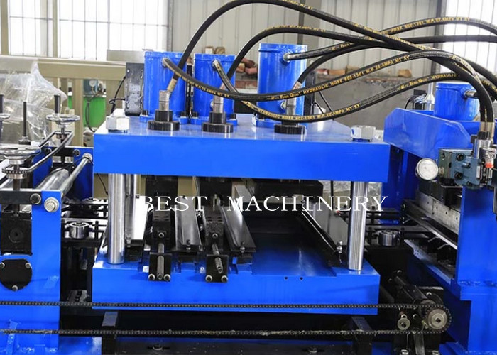 80-300mm C Purlin Section Purlin Making Machine For Steel Cold Strips