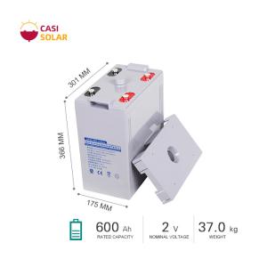 Quality 600Ah Sealed Valve Regulated Battery 2V Maintenance Free Lead Acid wholesale