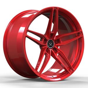 Quality Matt Red Custom 1 Pc 6061 T6 Forged Alloy Wheels For Bmw Mercedes Benz Slk 5x112 wholesale