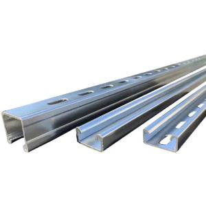 Quality Galvanized C Shaped Stainless Steel Slotted Strut Channel 6m/12m Durability wholesale