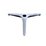 Modern Metal Office Chair Base With Height Adjustment Polishing Color No Wheels