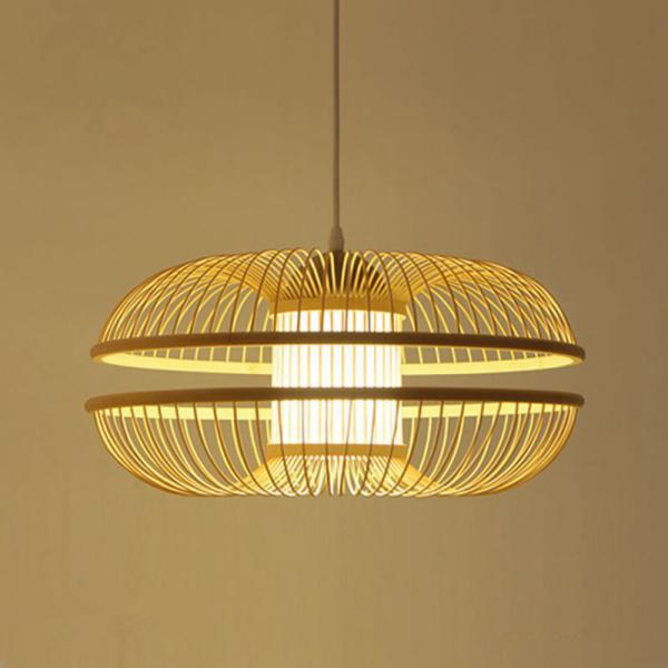 Countryside Pendant Lamp Bamboo Hanging Lamps for Living Room Decoration Loft