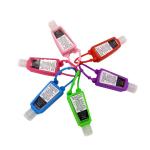 Slim 30ml PET Hand Sanitizer Bottle With Silicone Holder