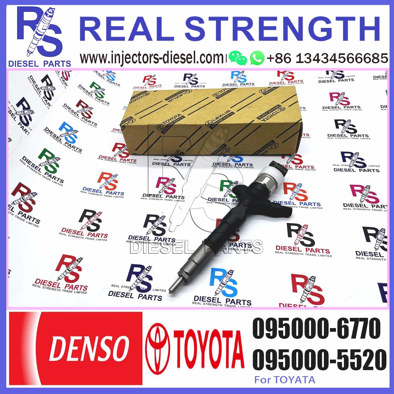 High quality diesel common rail injector 23670-39185 095000-7040 095000-6770