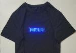 high light flashing Hip Hop street led t-shirt wearable mini led message display