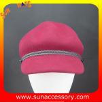 Fashion hot sale wool felt newsboy hats for womens,100% Australia wool felt hats