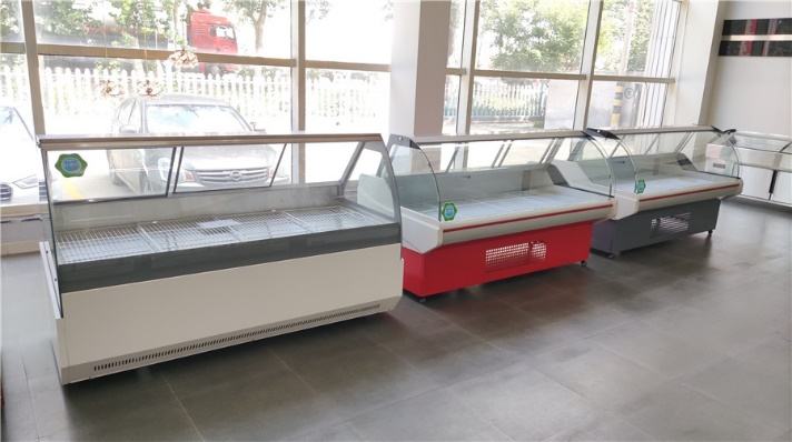 SS304 Glass Door Chest Freezer Direct Cooling Supermarket