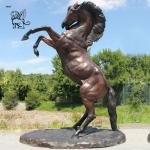 Bronze Garden Horse Statues Life Size Metal Artistic Animal Brass Sculpture