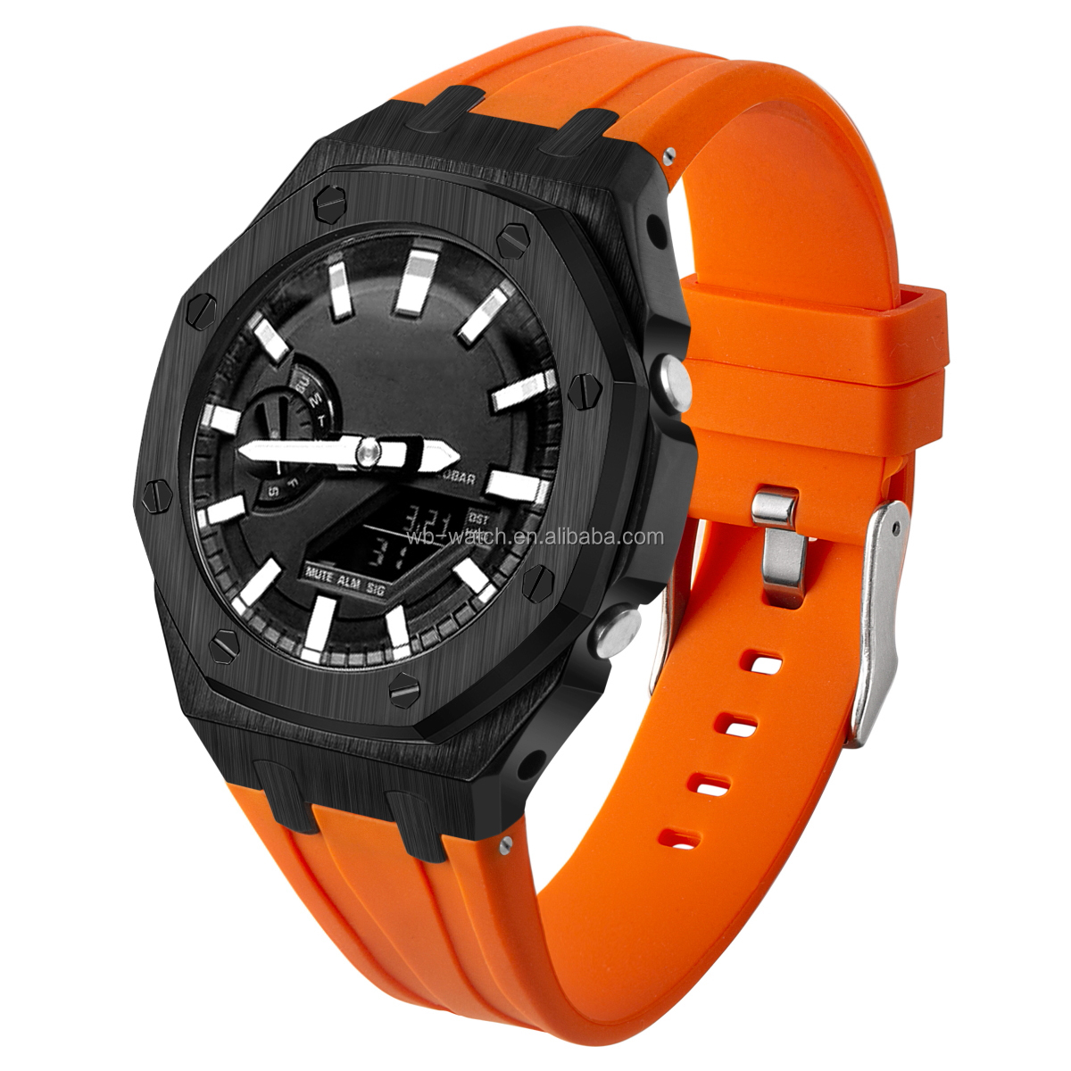 Casio G Shock Ga2100 Ga2110 Custom Zinc Alloy Watch Case With Silicone Band Strap