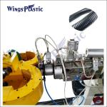 Plastic PE PP PVC Single Wall Corrugated Pipe Extruder Machine