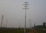 Heavy Weight Monopole Transmission Tower With Hydraulic Press Stamping,