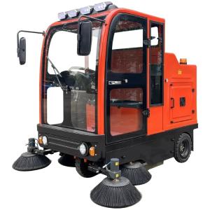 Quality Driving Type Full Closed Cabin Road Street Sweeping Machine For Cold Area wholesale