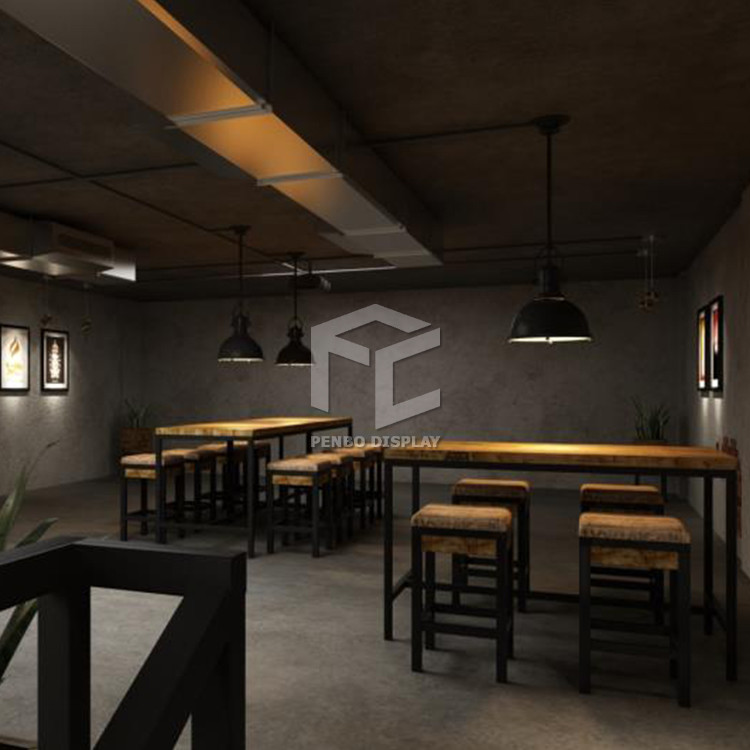 ODM Classic Coffee Shop Furniture Design Wholesale 9mm Thick MDF