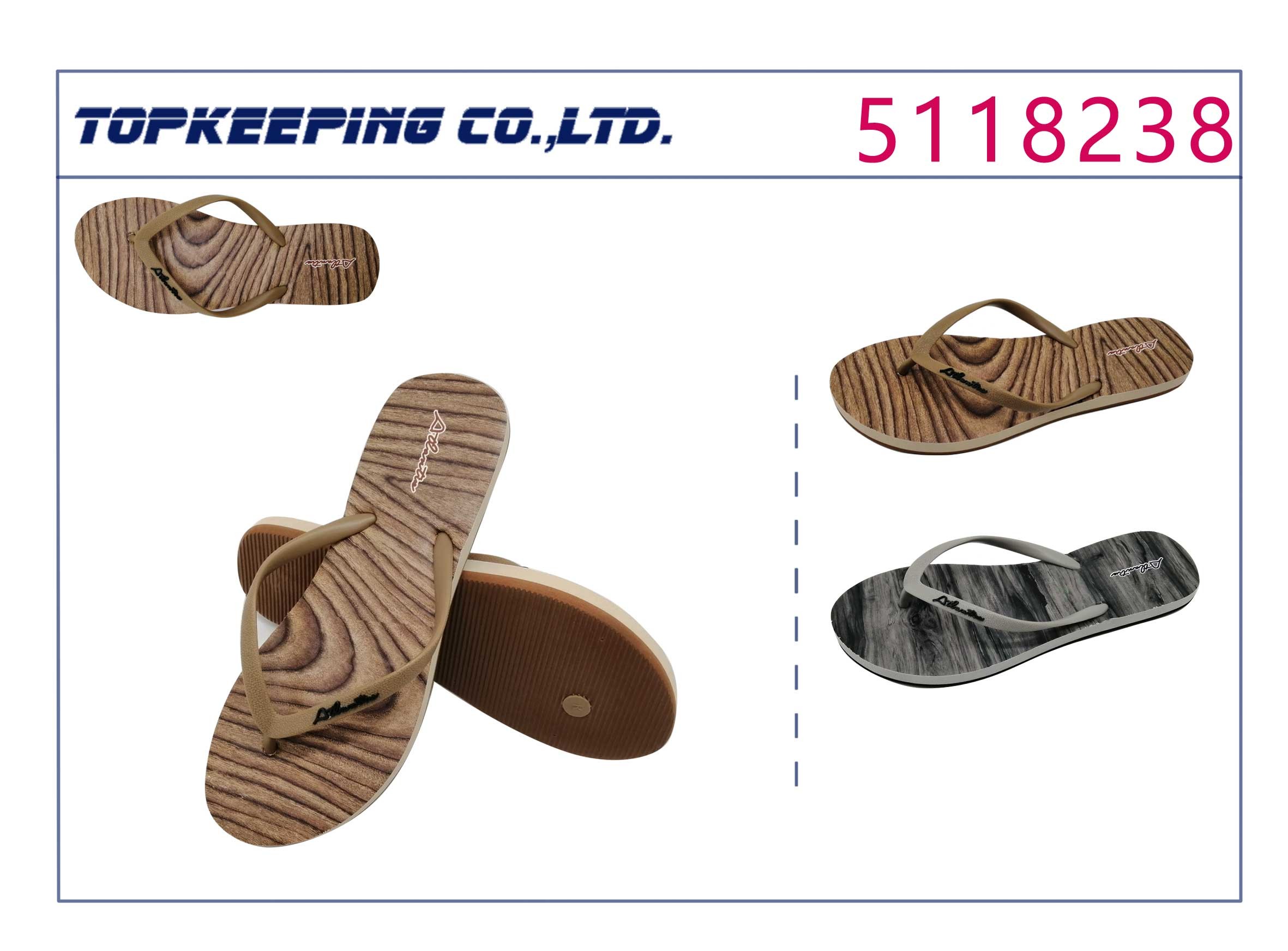 OEM Summer EVA Sole Plastic Flip Flop For Lady