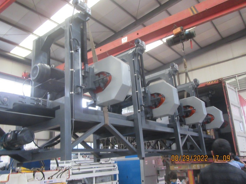 Multi Blade Sawmill Machine 2 3 4 5 6 Heads Horizontal Resaw Bandsaw