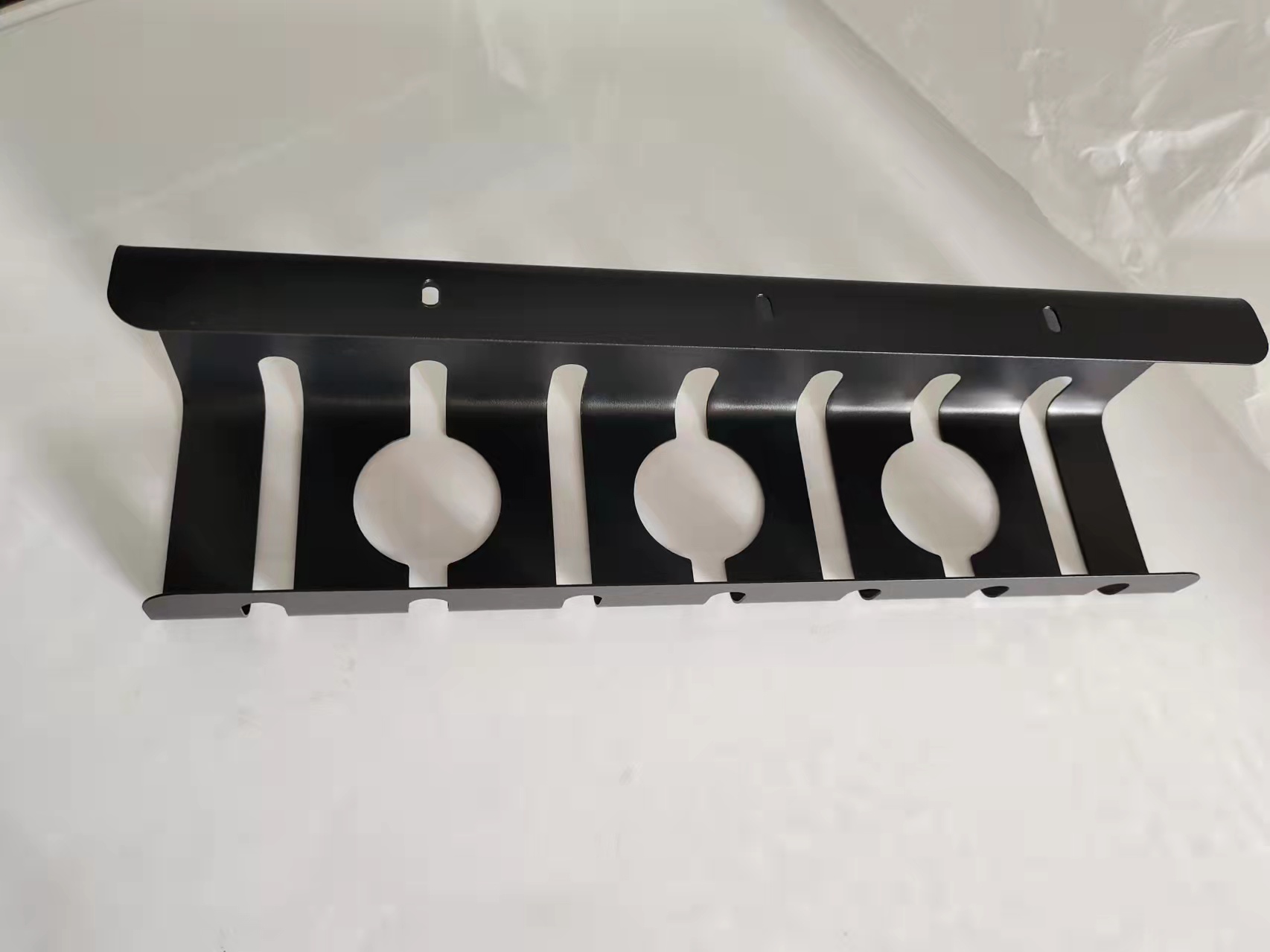 No Drill Under Desk Cable Management Tray Sturdy Metal Wire Organizer For Living Room