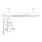 Alluminum Alloy White German Medical Gas Pendant , ICU Room Bridge Pendant