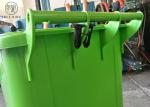 Red / Green Plastic Rubbish Bins , 240 Liter Waste Wheelie Bin For Recycling