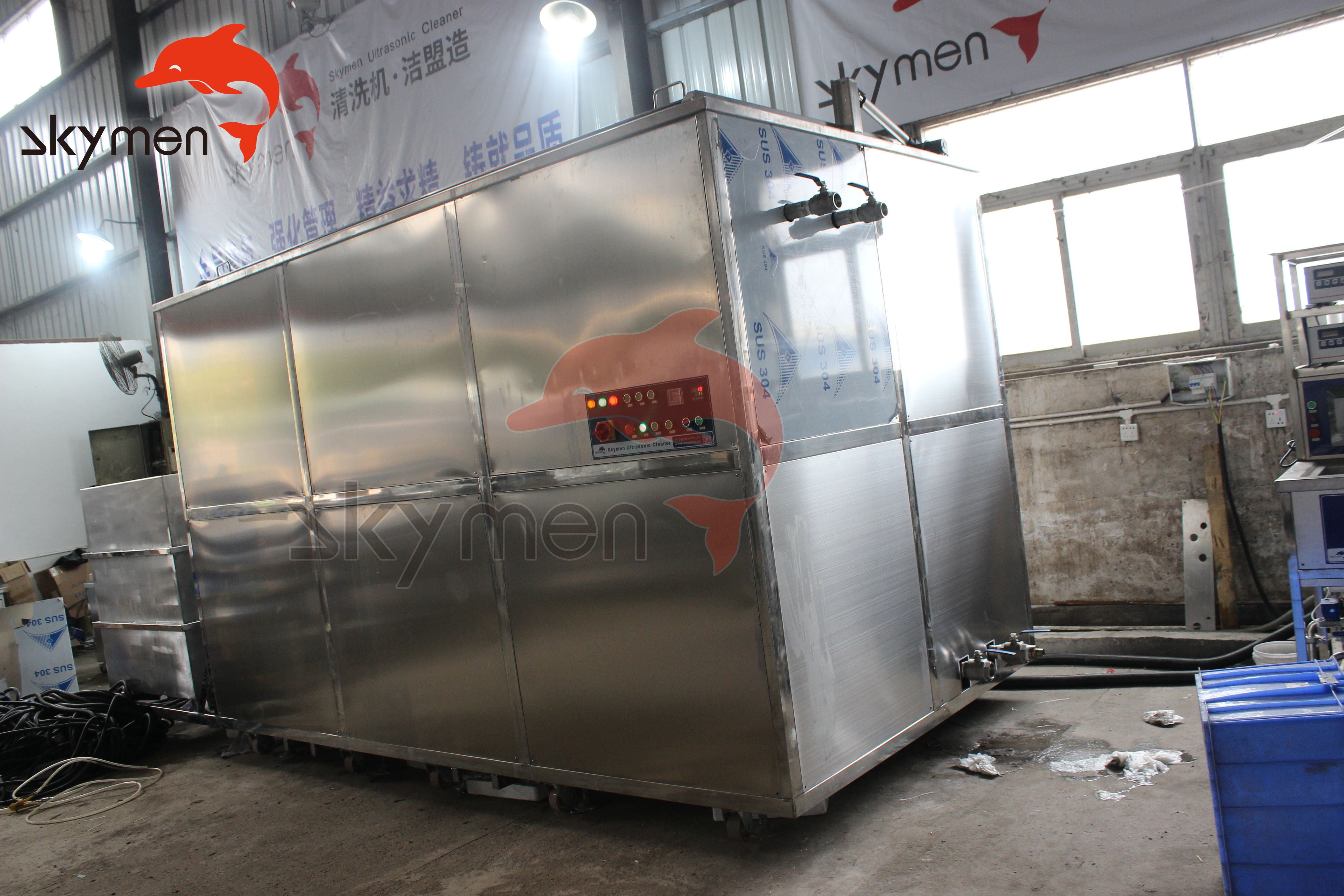 1700 Gallon 28KHz Ultrasonic Washing Machine For Coal Fired Boiler