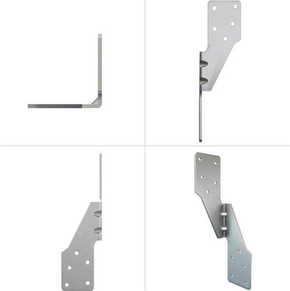 Galvanized Steel Strong Tie Brackets Heavy Duty Hurricane Tie for Metal Building
