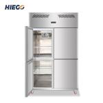 Commercial Stainless Steel Upright Refrigerator 4 Doors Freezer