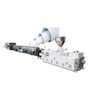 Quality Big Diameter 250-400mm Under Ground Water Supply PVC Pipe Making Line By Conic Twin Screw Extruder ZS80/173 wholesale