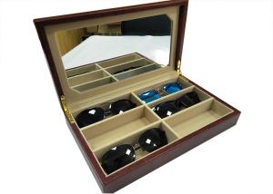 Quality Vintage Handmade Eyewear Display Case / 6 Pairs Sunglasses Display Box wholesale