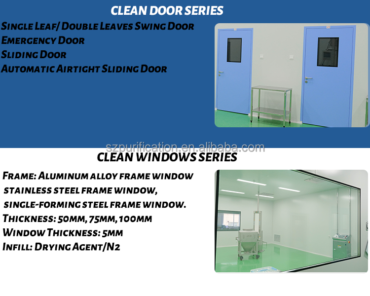 Cleanliness Modular Cleanroom Systems CE ISO Dust Free Modular Pharmacy Clean Rooms