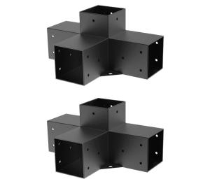 Quality Sustainable Iron 3 Arm Pergola Stainless Steel Corner Bracket for 4x4/6x6 Wood Posts wholesale