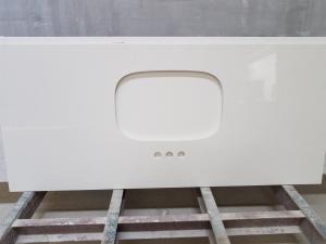 Quality Household / Hotel Man Made Quartz Countertops , Popular Quartz Bathroom Worktops wholesale
