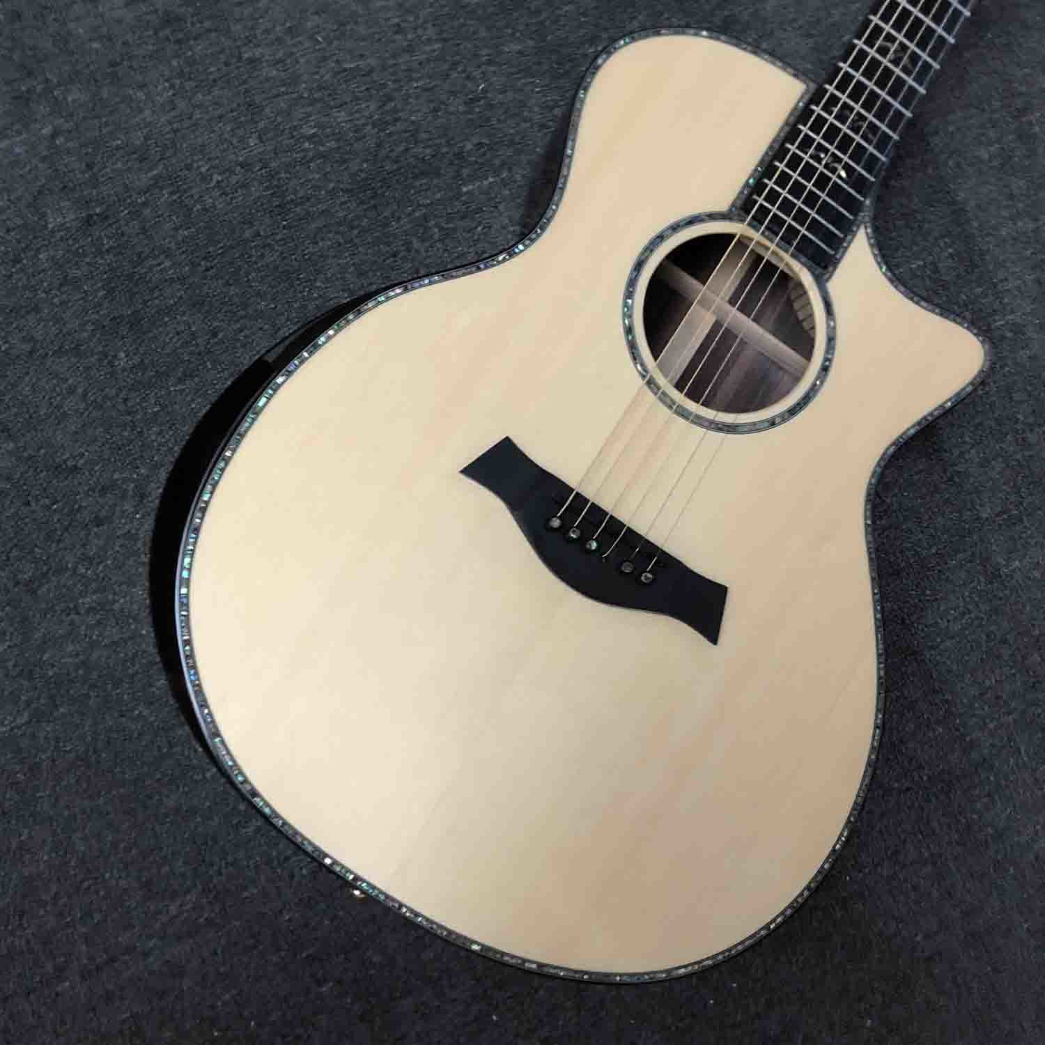 Solid spruce 914 acoustic Guitar 41 inch Real abalone Rosewood body 914ce Guitar