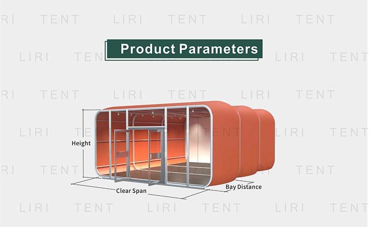 Open Inflatable Event Party Tents Modular Capsule Structure For Coffee Shop