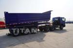 Sinotruk Cimc 3 Axle Dump Trailer Tipper / Semi Trailer Truck For 40 50 60T Load