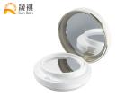 Empty Acrylic Face Powder Compact , BB Cushion Case 15g White Compact SF0808D