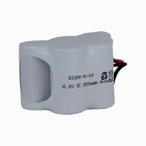 Quality SC 6V 2200mah Rechargeable Nicd Battery High Temperature For Emergency Lighting wholesale