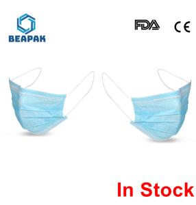 Quality Anti Virus Non Woven Face Mask Windproof No Breathing Valve Elastic Ear Ring wholesale