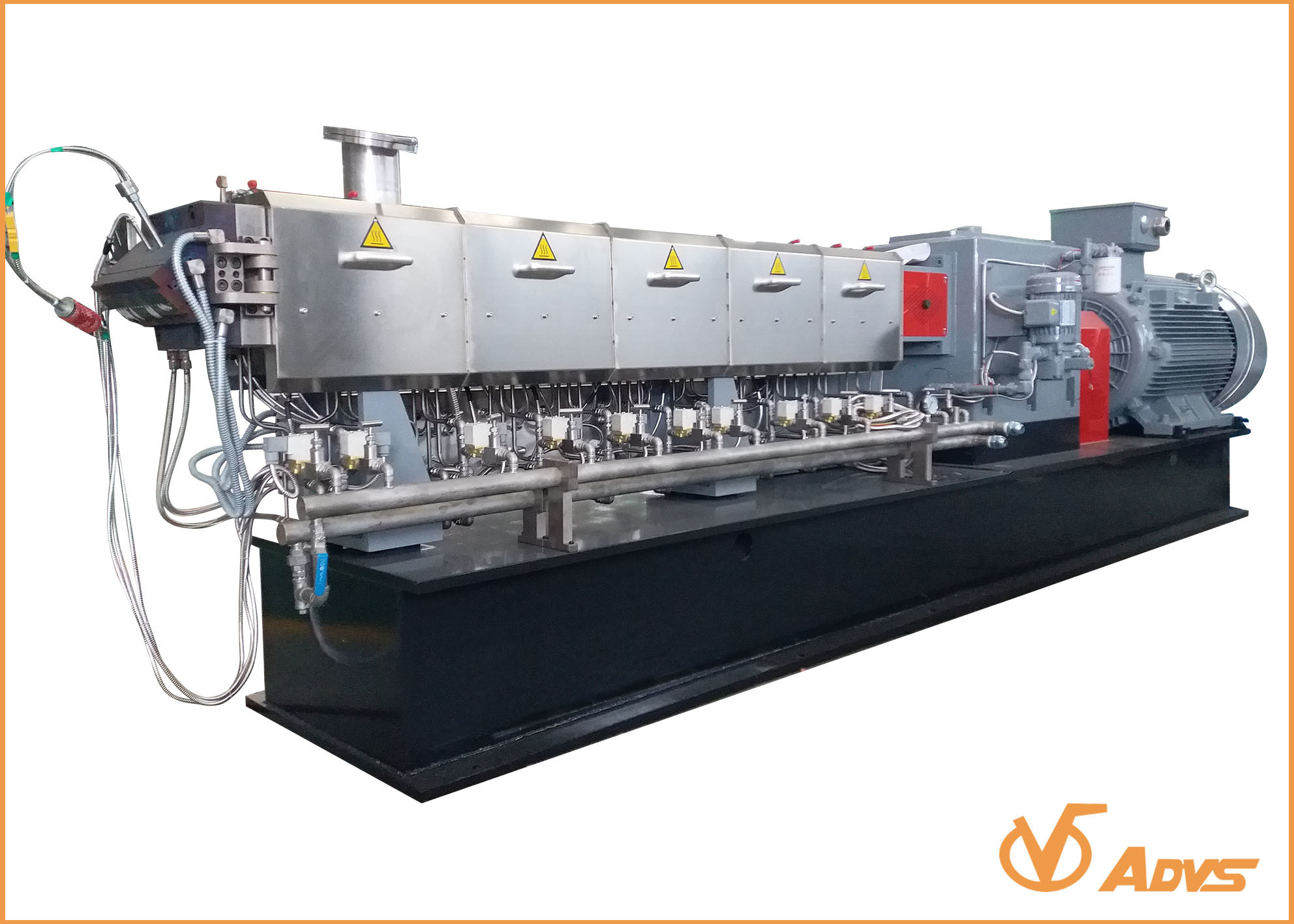 Twin Screw Extruder HPL75 Model for materbatch 500-700kg/h