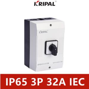 Quality 32A 3 Pole IP65 Waterproof Lever Switch 230-440V CE Certificate wholesale