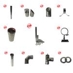 Carbon Steel 1.2mm Pellet Stove Chimney Pipe Kit