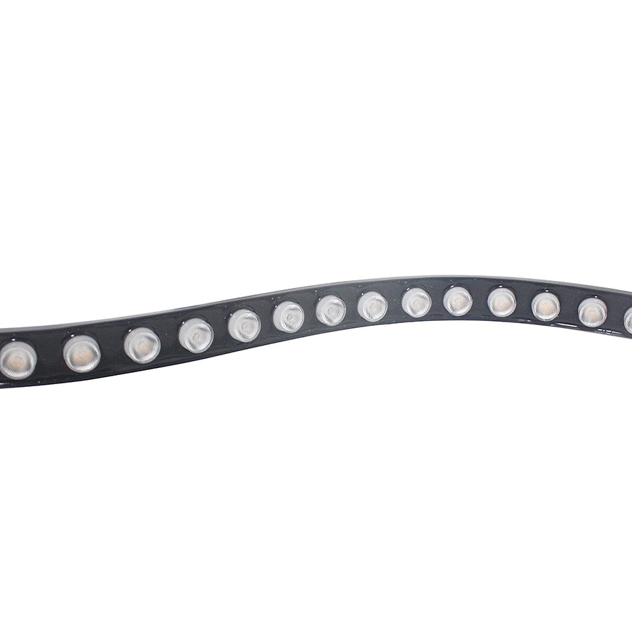DMX 5050 RGB LED Strip FPC Waterproof IP67 15X45DEG Lens 100W/ Roll