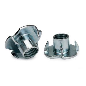 Quality DIN1624 Class 4 Cold Forged Pronged Tee Nuts UNC Coarse Thread Zinc Plated wholesale
