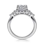 Engagement Ring 14k 18k Gold Vintage Promise Ring 1-2 CT Unique Lab Grown