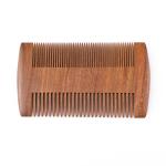 Custom Logo Double Side Sandalwood Beard Comb Antistatic Mustache Comb